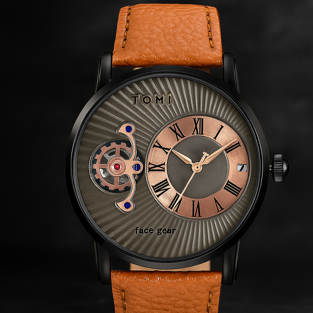 Luxury Leather Strap Wrist Watch – TOMI T-104