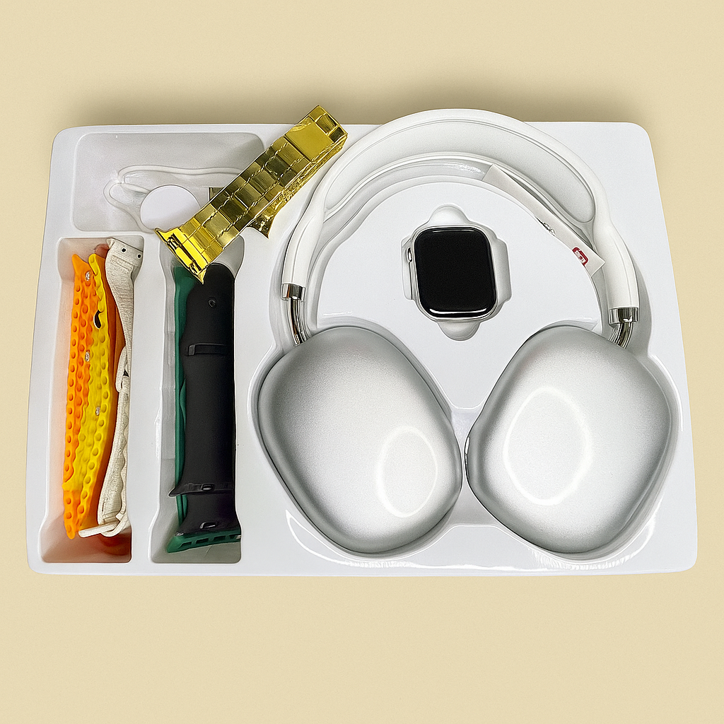 ZTFIT i70Promax GOLDEN – 7 Straps Smartwatch + Wireless headphone Combo