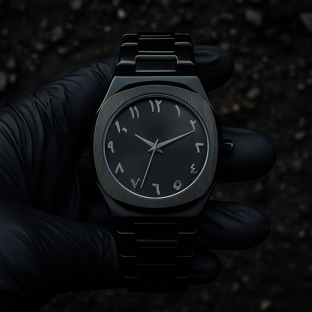 Premium Black Arabic Aura Stainless Steel